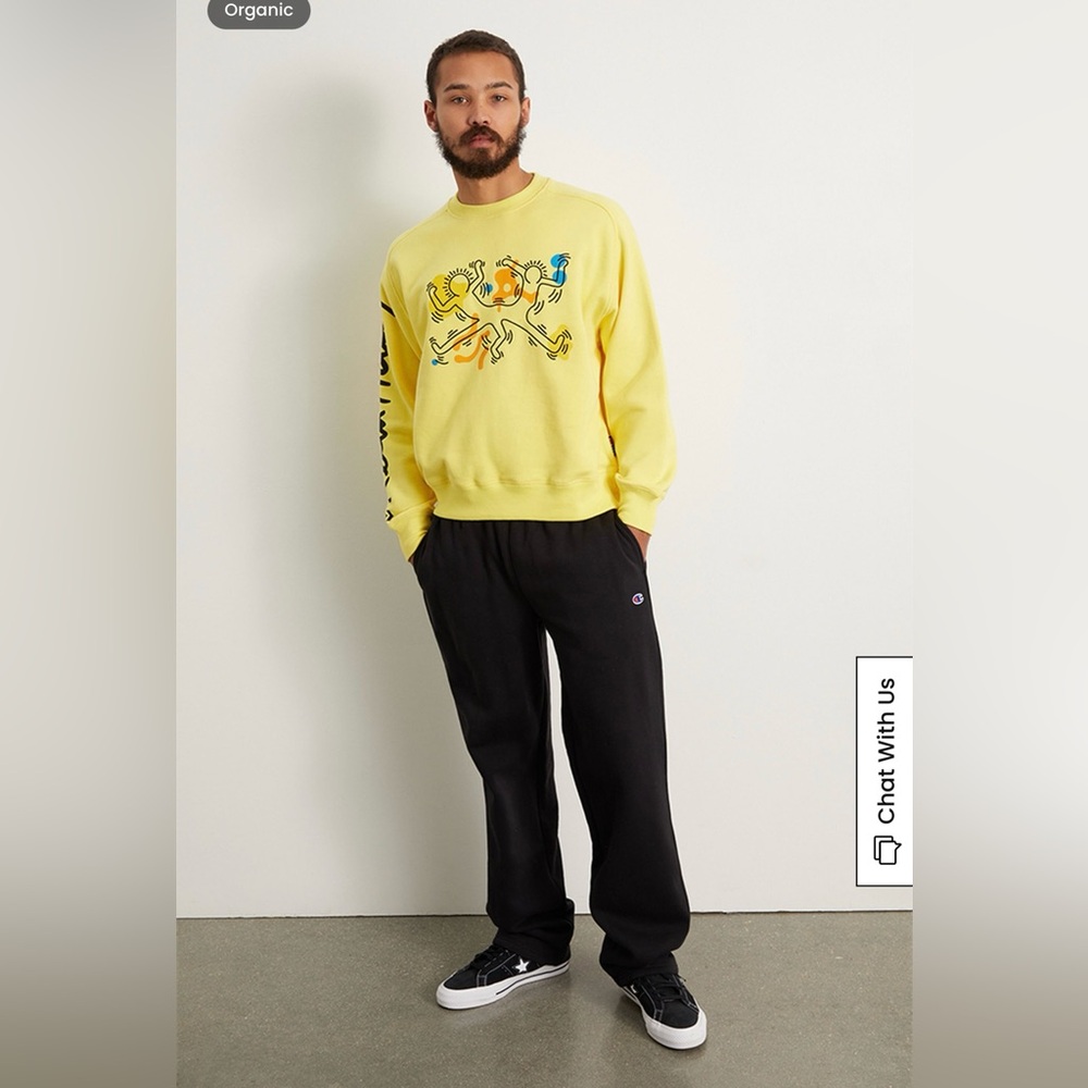 NWT Converse X Keith Haring Organic Shapes Crew Neck Sweatshirt Size II